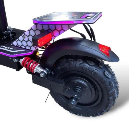 صورة سكوتر كهربائي بمقعد للكبار للطرق الوعرة وإطارات سميكة